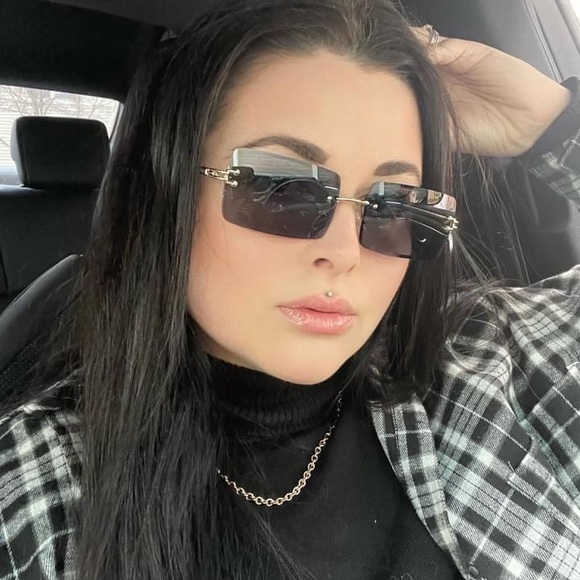 Retro Rimless Sunglasses - Picture 1 of 1